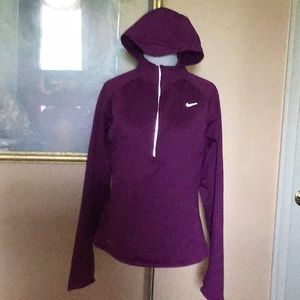 Nike purple 3/4 zip sweatshirt